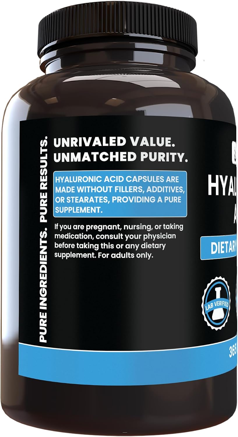 Pure Original Ingredients Hyaluronic Acid (365 Capsules) - görsel 3