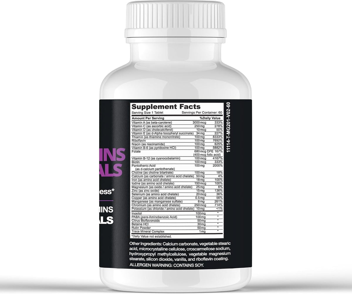 Optimus Weight Multivitamin & Minerals – One Tablet Daily – 22 Essential Nutrients for Immune Support, Energy Metabolism, Bone Health, and Cognitive Support – For Women and Men – 60 Tablets - görsel 2
