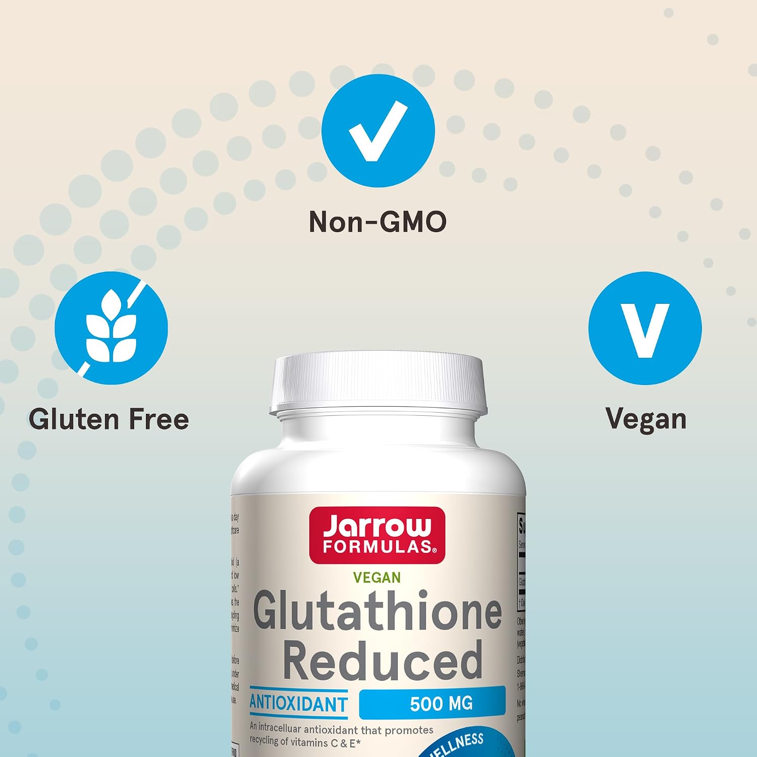Jarrow Formulae Glutathione Reduced 500 mg – 120 Vegetarian Capsules - görsel 5
