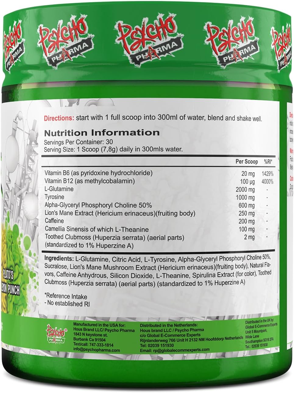 Infinite Brain Nootropic Game Changer - Alpha-GPC Nootropic Supplement (Plato's Lemon Punch, 30 Servings) - görsel 4