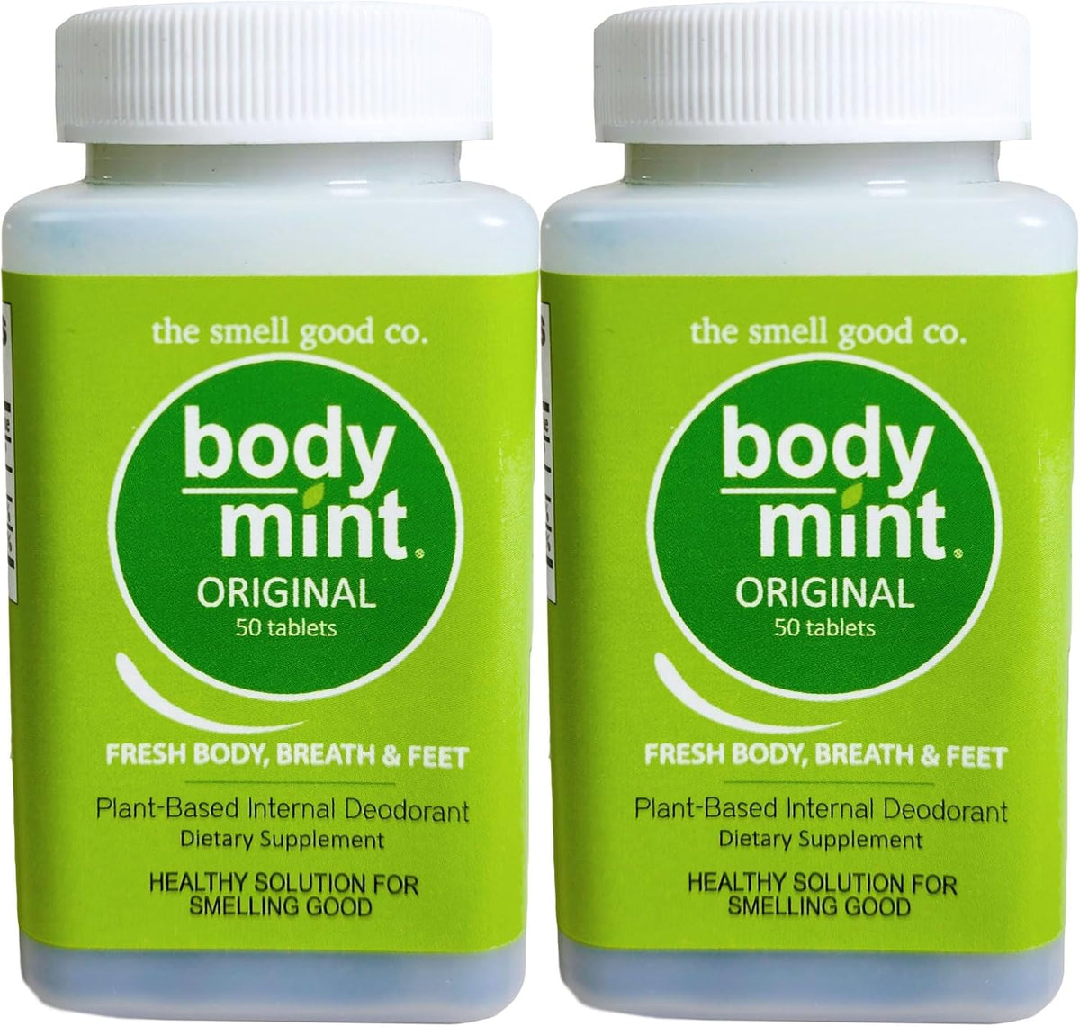 BodyMint - Chlorophyll Supplement for Internal Body Odour, 50 Tablets (Pack of 2) - görsel 1