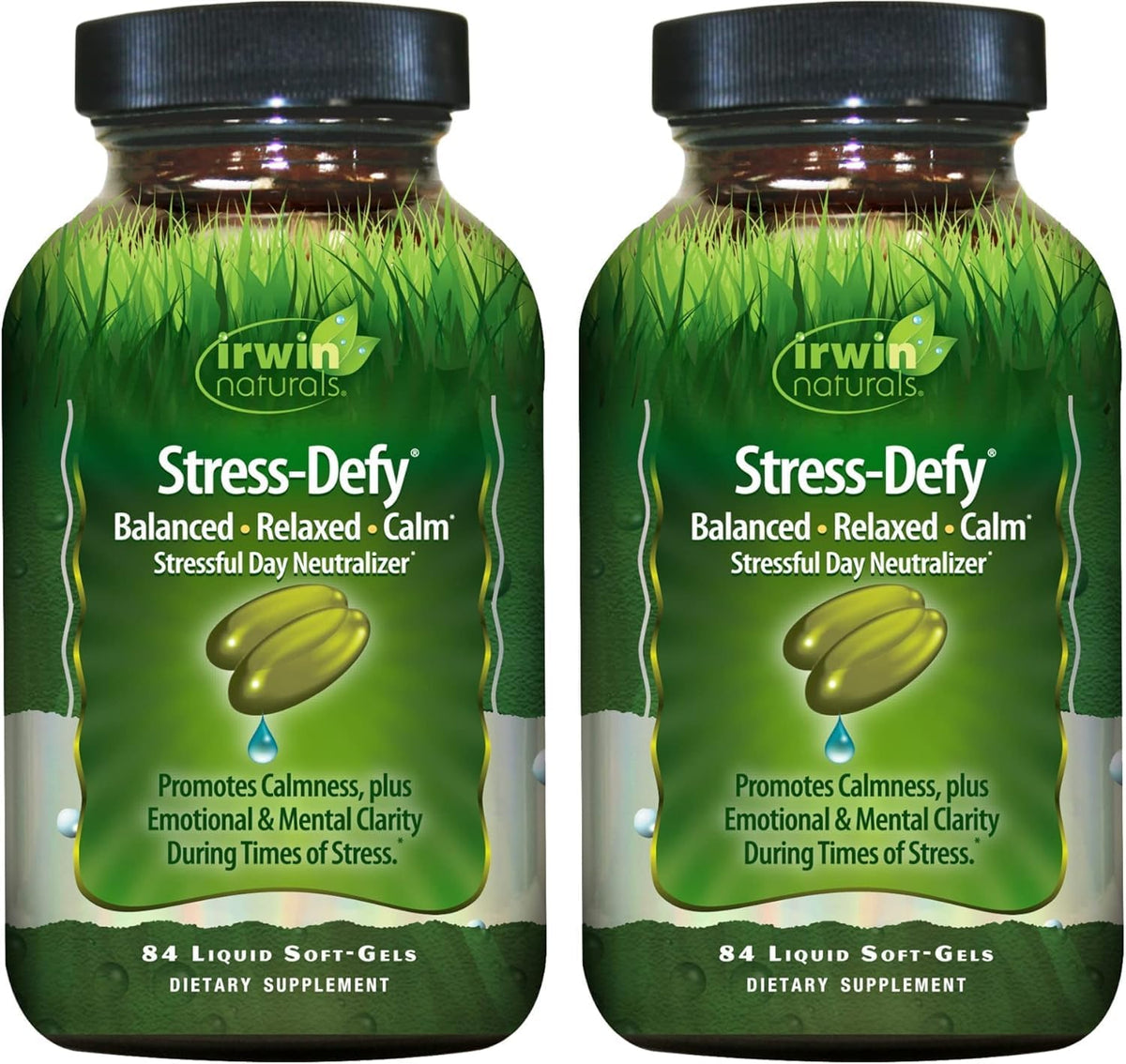 Irwin Naturals Stress-Defy Mood Support – 84 Liquid Soft-Gels – Calm, Balance & Emotional Wellbeing - görsel 7