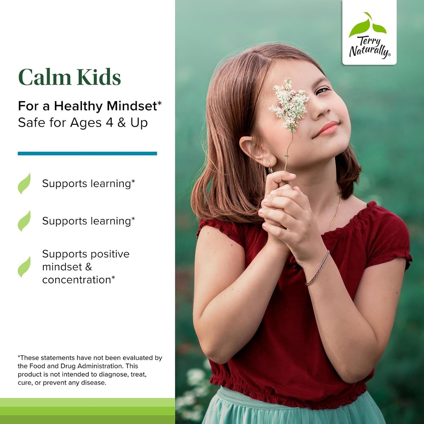 Terry Naturally Calm Kids – Calm Child Supplement – 60 Capsules - görsel 3