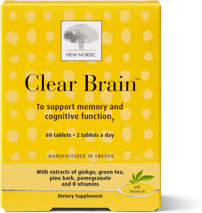 New Nordic Clear Brain Tablets - 60 Count
