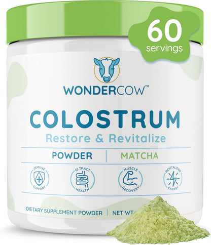 WONDERCOW Colostrum Powder with Matcha, 140 g