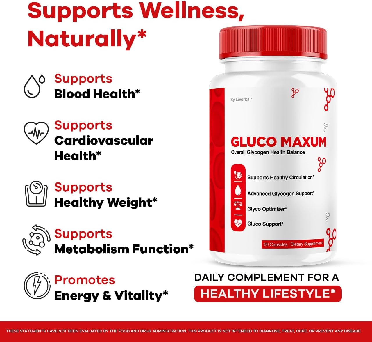 GlucoMaxum Capsules – Premium Formula Supplement (2 Pack, 120 Capsules) - görsel 3