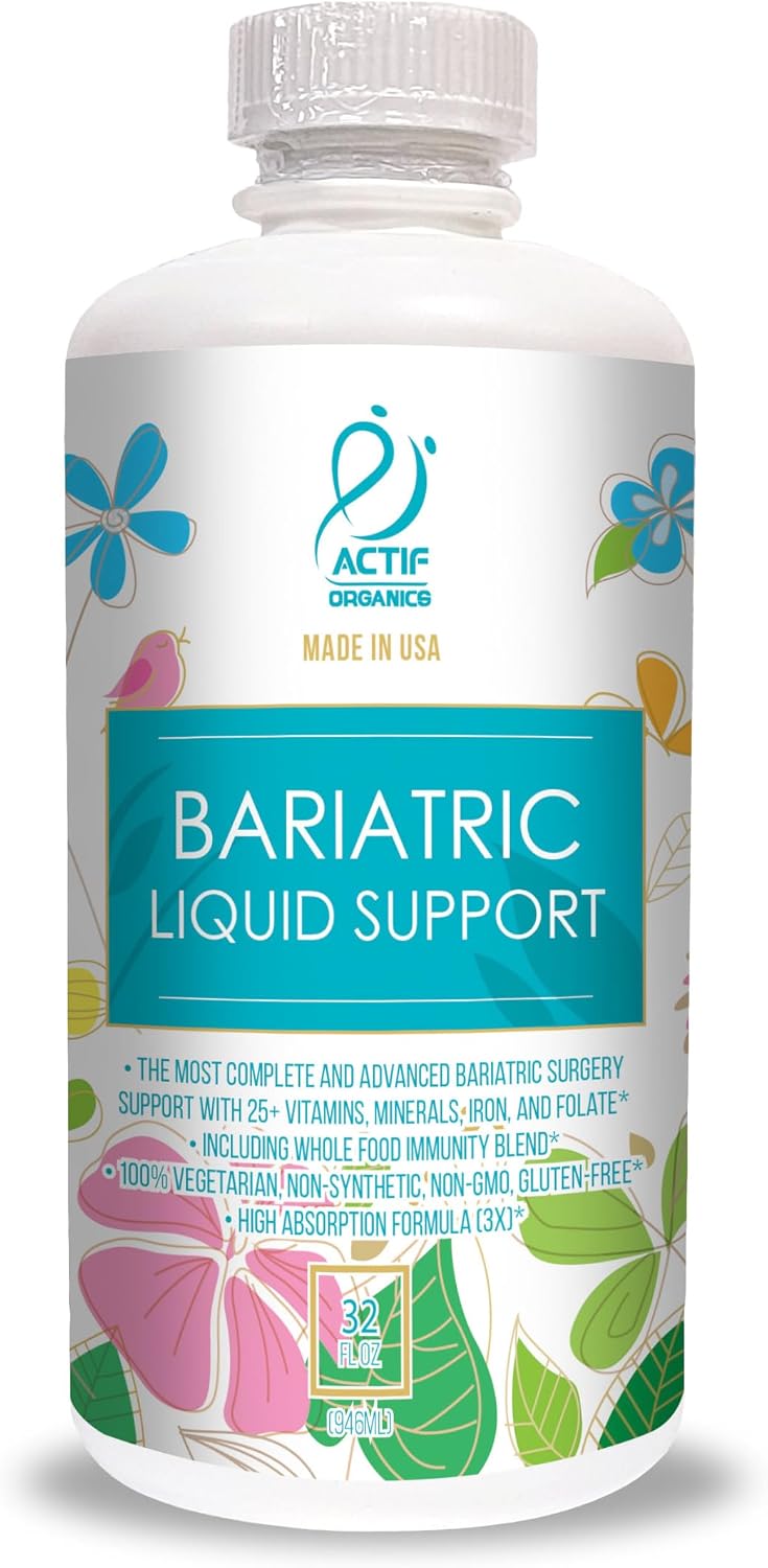 ACTIF Organic Bariatric Liquid Multivitamin with 25+ Organic Vitamins and Minerals, 90 Count - görsel 2