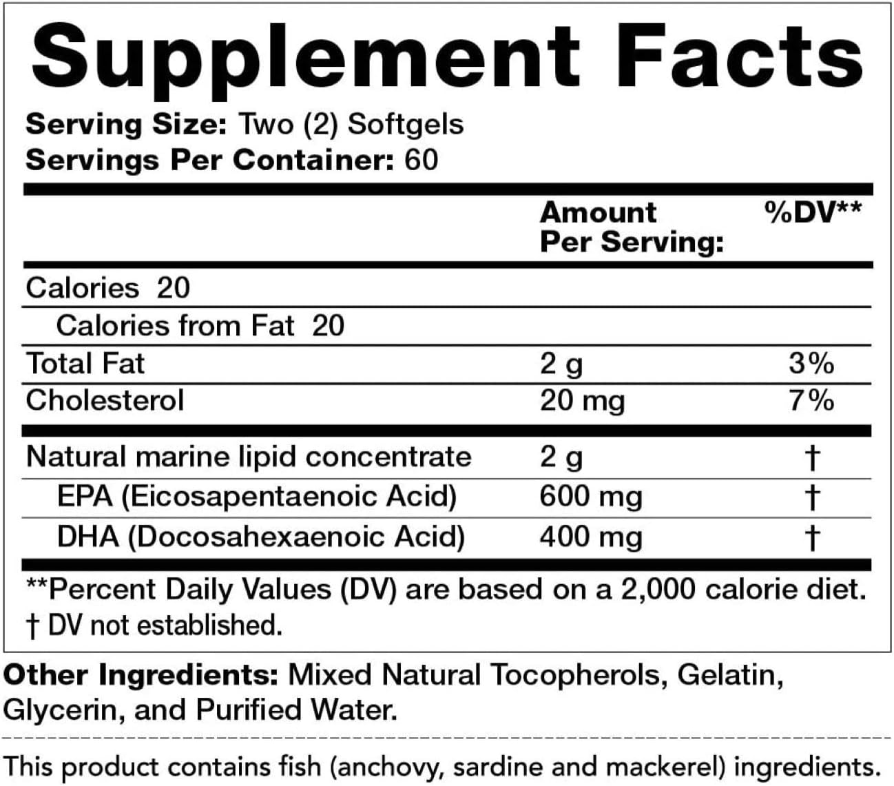 Olympian Labs Mega Omega 3 Fish Oils, 60 Softgels - görsel 3