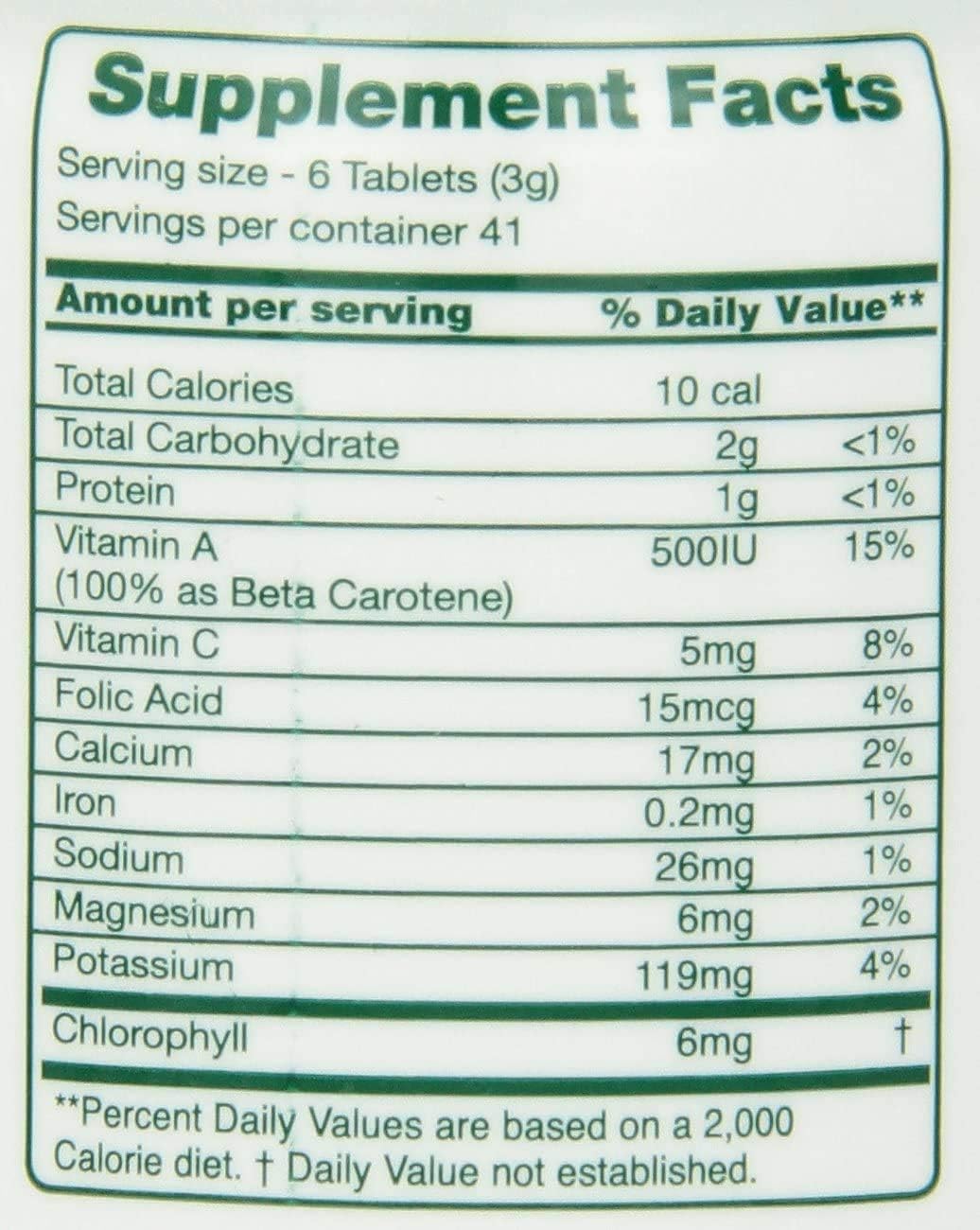 Green Foods Green Magma Nutritional Supplement, 500 Tablets - görsel 5
