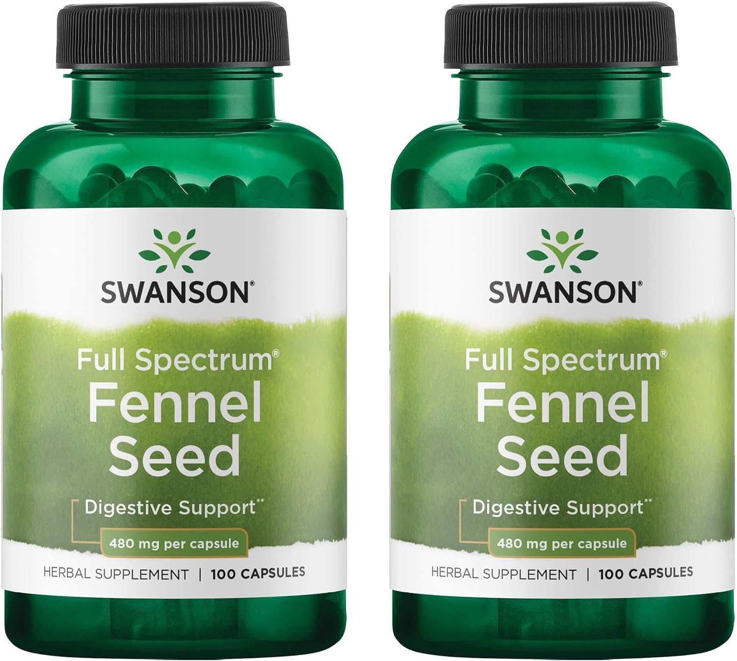 Swanson Fennel 480mg Capsules (2 Pack) - görsel 1