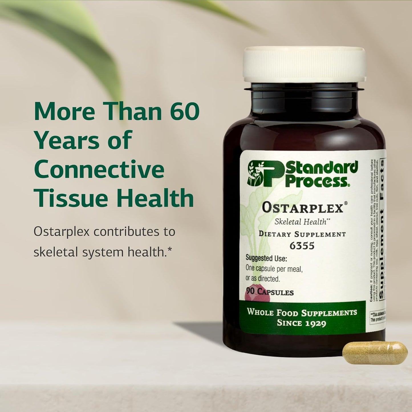 Standard Process Ostarplex - Connective Tissue & Liver Health Supplement with Vitamin B6 - 90 Capsules - görsel 3
