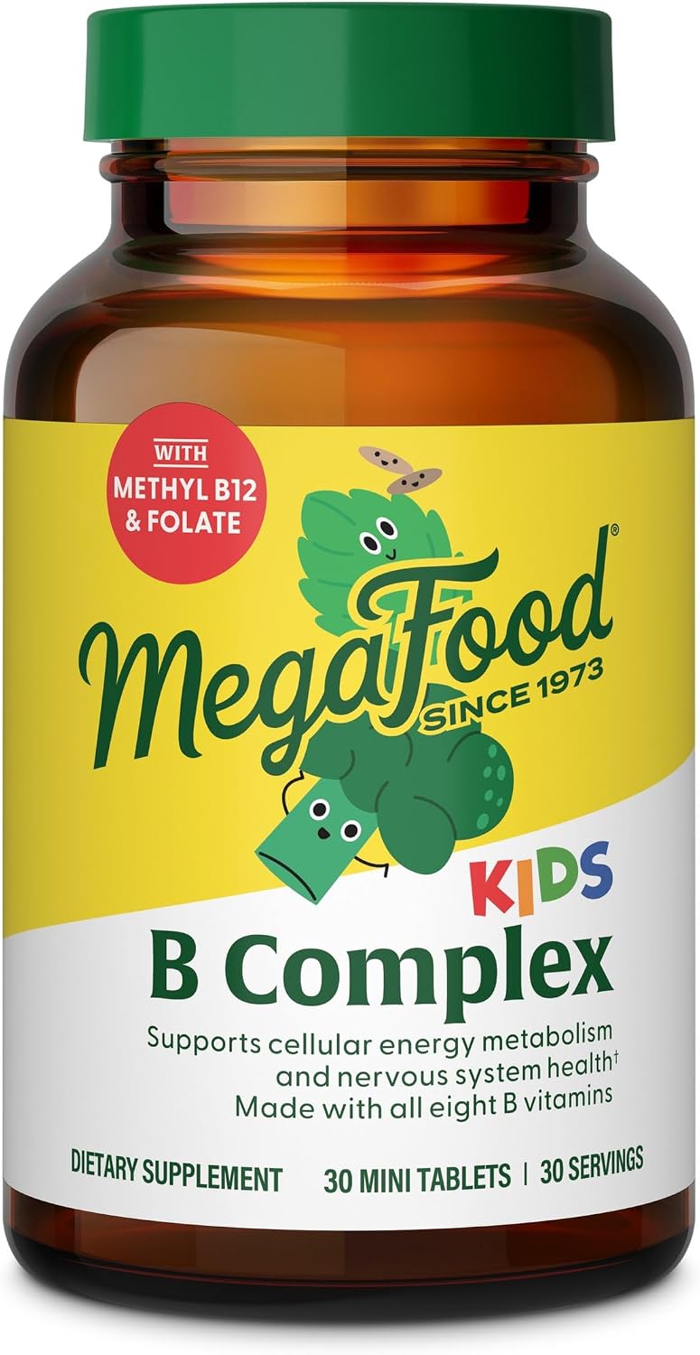 MegaFood Kids Vitamin B Complex – 30 Mini Tablets - görsel 1