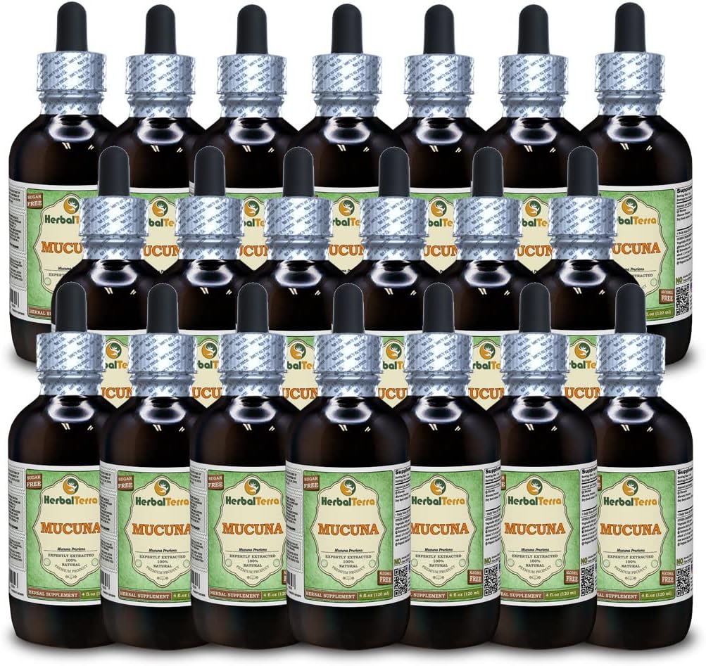 Mucuna (Mucuna Pruriens) Tincture – Organic Dried Seeds Liquid Extract 2x60 ml - görsel 10