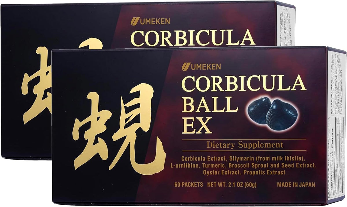 Umeken Corbicula Ball EX - Liver Support Supplement with Milk Thistle, Propolis, Broccoli Extract - 60 Packets - görsel 8