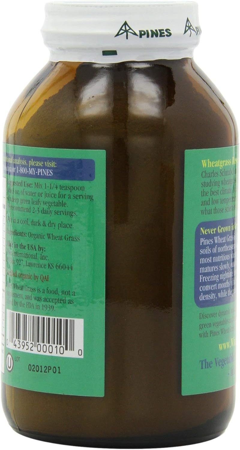 Pines International Wheatgrass Powder - Organic, 283 g - görsel 4