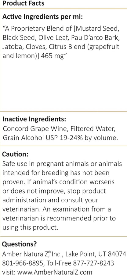 Amber NaturalZ Kochi Free Herbal Supplement for Pets – Supports Digestive Balance – 118ml