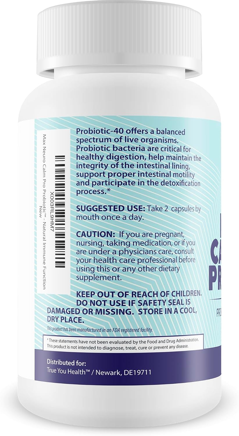 Max Neuro Calm Pro Probiotic - 40 Billion CFU Premium Formula - görsel 3
