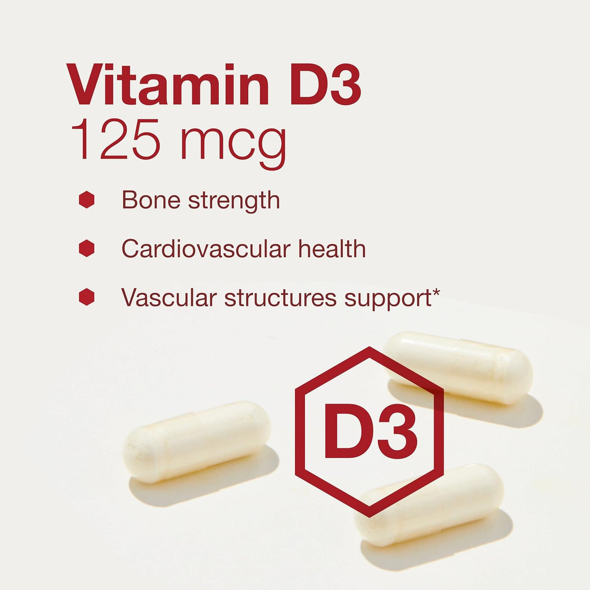 Protocol for Life Balance Vitamin D3 & K2 MK-7 - 5000 IU D3, 180 mcg K2 - 60 Veg Capsules - görsel 4