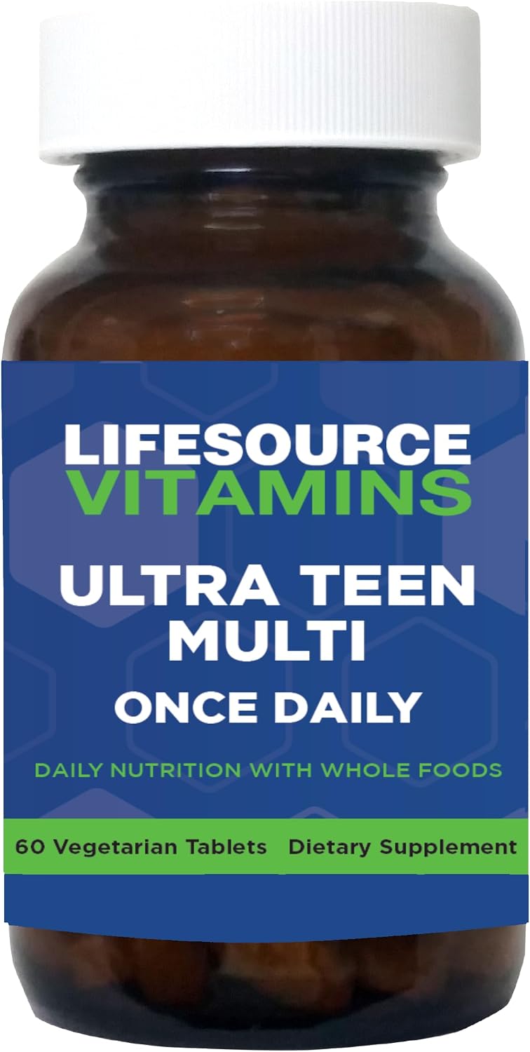 LifeSource Vitamins Ultra Teen Multi 60 Vegetarian Tablets - Made for Teens - görsel 1