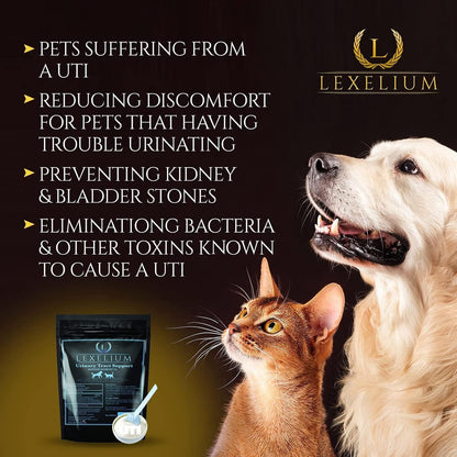 Organic Urinary Tract Infection UTI Support for Dogs and Cats - Enriched with Cranberry, D Mannose, and Curcumin - Optimises Kidney & Bladder Function - 200 g