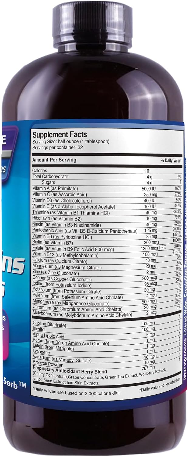 Liquid Mega MultiVitamins & Minerals - 473 ml - görsel 2