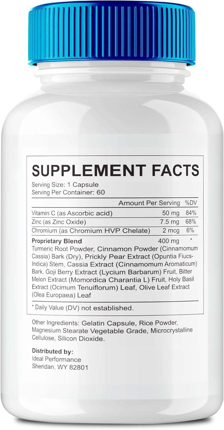 GlucoBoost Capsules – Maximum Strength Natural Formula (60 Capsules) - görsel 2
