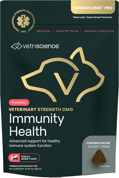 VetriScience Immunity Health Immune Plus Supplement for Small Dogs – Easy-to-Open Capsules with Antioxidants, CoQ10 and Vitamins (60 Capsules)
