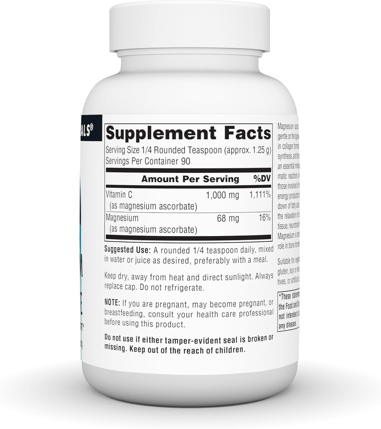 Source Naturals Magnesium Ascorbate Powder – Immune and Energy Support, 113g (4 oz) - görsel 3