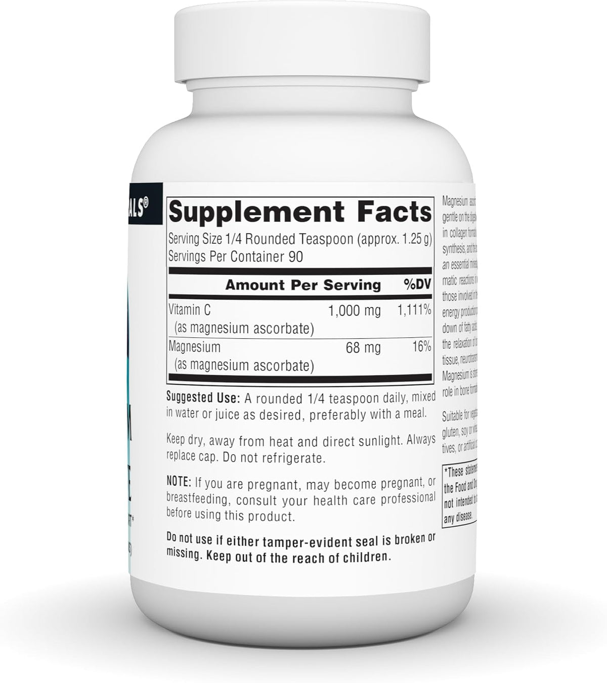 Source Naturals Magnesium Ascorbate Powder – Immune and Energy Support, 113g (4 oz) - görsel 3