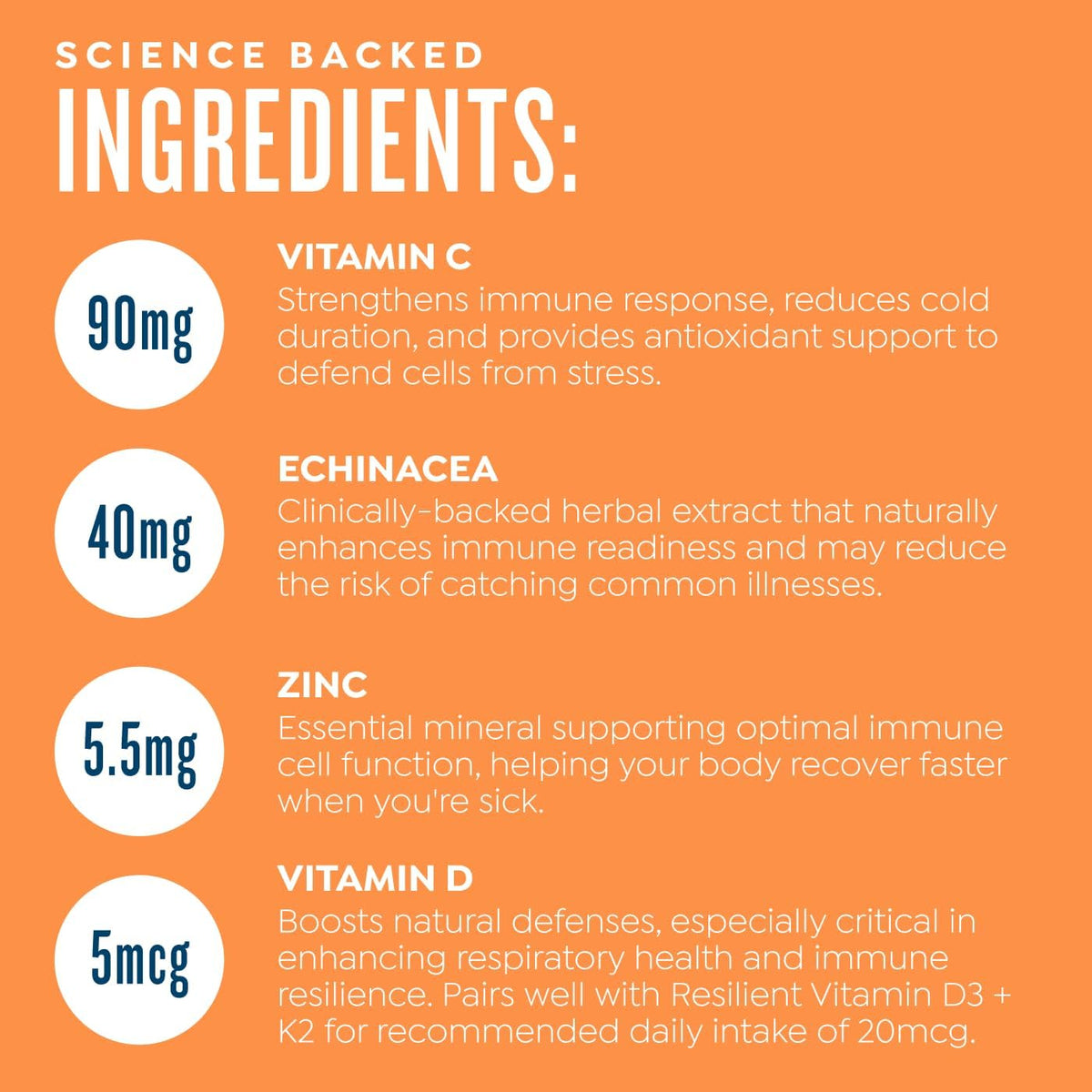 PROTEKT Liquid Immune Support Supplement - Sugar-Free Vitamin C & Zinc Drink Mix, Mixed Berry, 10 Sachets - görsel 5