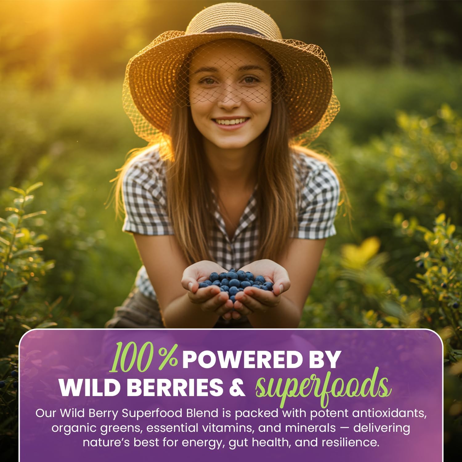 Greens+ Advanced Multi Wild Berry Superfood Powder - görsel 7