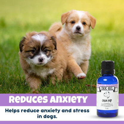 Ink Oil Pup Oils – Dog Calming Supplement | Liquid Drops for Calmness Support & Aromatherapy
