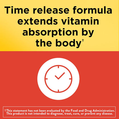 Nature Made Vitamin C 1000mg with Rose Hips - Time Release Tablets, 60 Tablets