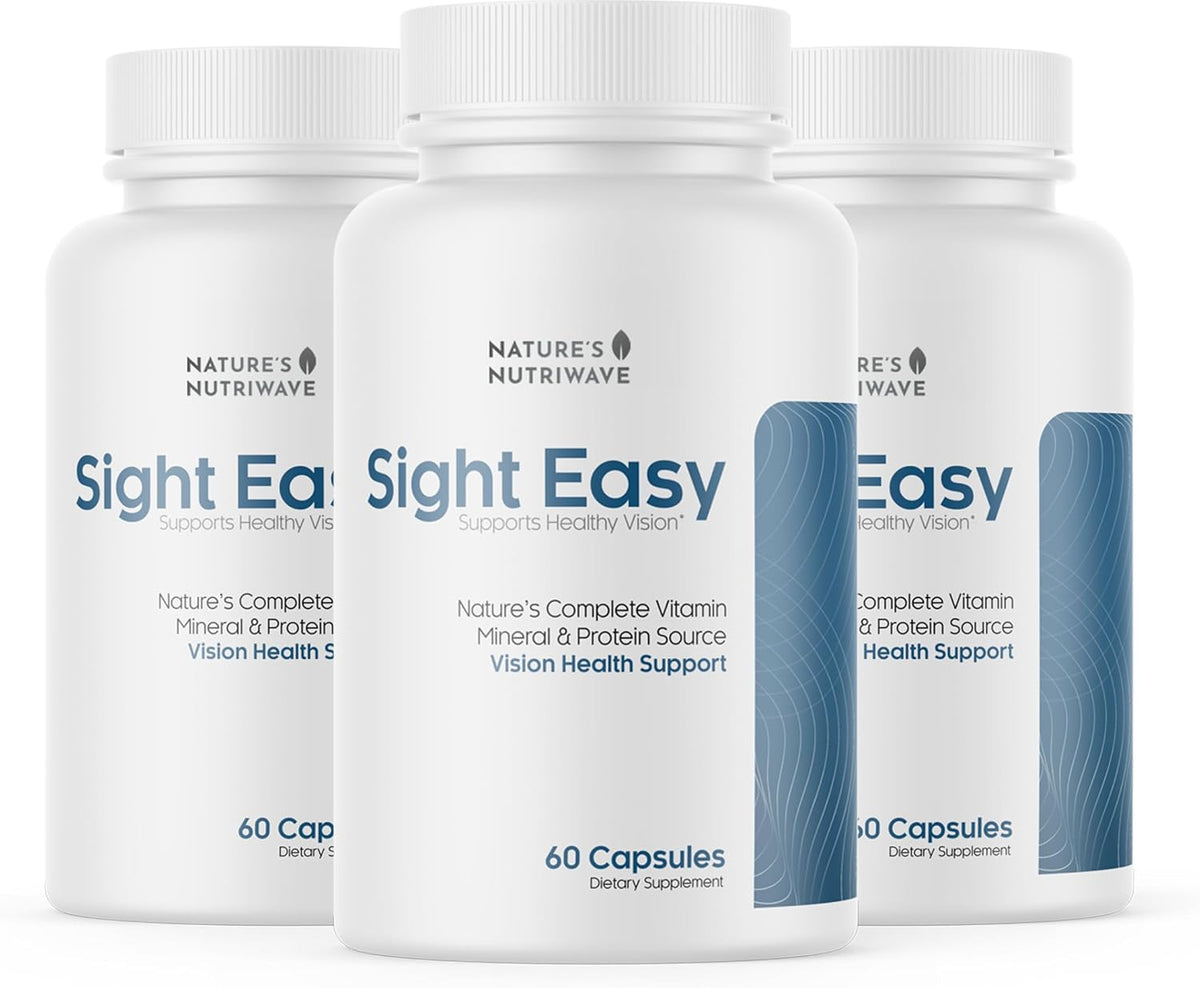 Sight Easy – Lutein, Zeaxanthin and Bilberry Eye Supplement – 60 Capsules, 3-Month Supply - görsel 1