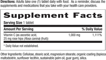 Country Life Time Release Vitamin C with Rose Hips, 1000mg, 250 Tablets