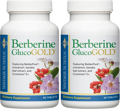 Dr Whitaker's Berberine GlucoGold Supplement with Berberine and Cinnamon