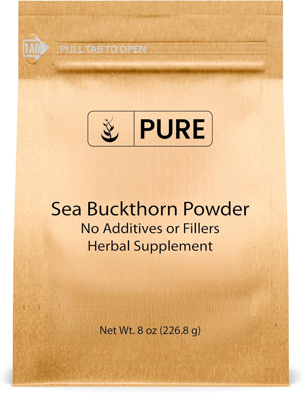 Pure Original Ingredients Sea Buckthorn (227g) Traditional Supplement, Tart Berry Taste, Non-GMO - görsel 1