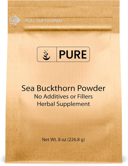 Pure Original Ingredients Sea Buckthorn (227g) Traditional Supplement, Tart Berry Taste, Non-GMO