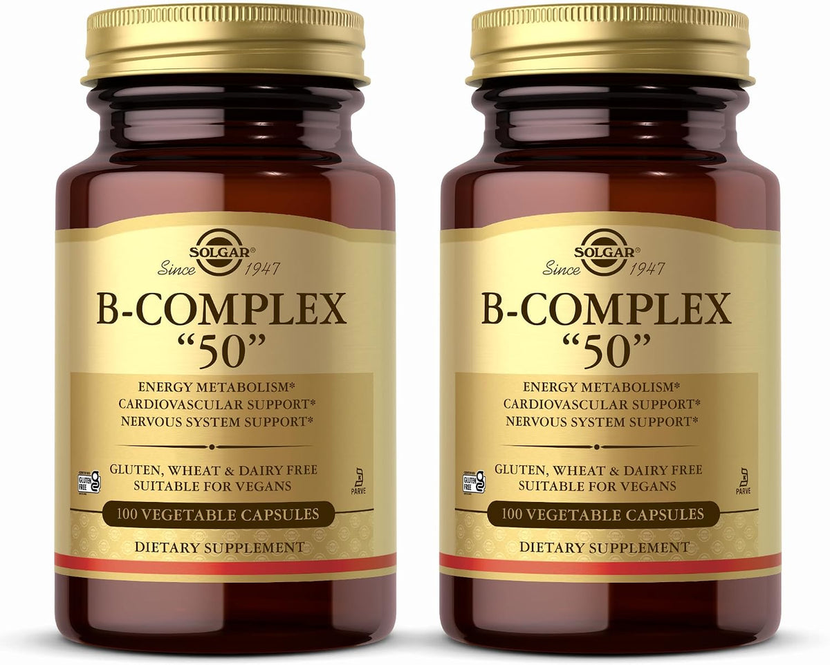 Solgar B-Complex "50" – 100 Vegetable Capsules (Pack of 2) - görsel 1