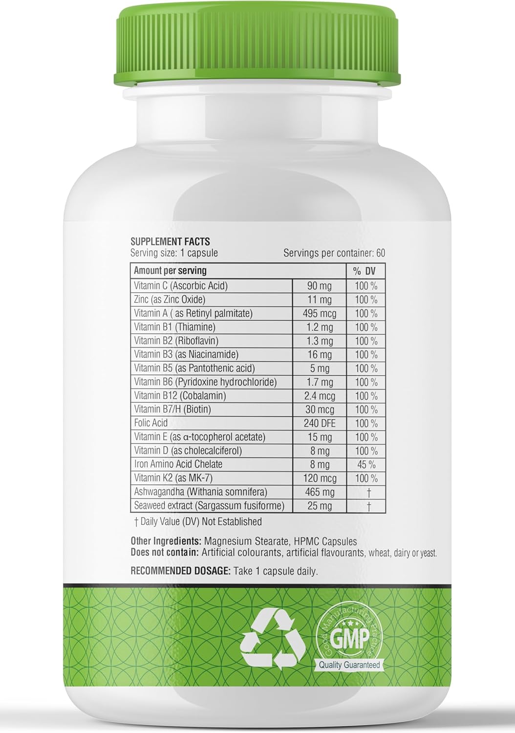 obel Daily Multivitamin with Ashwagandha & Seaweed - 60 Capsules - görsel 2
