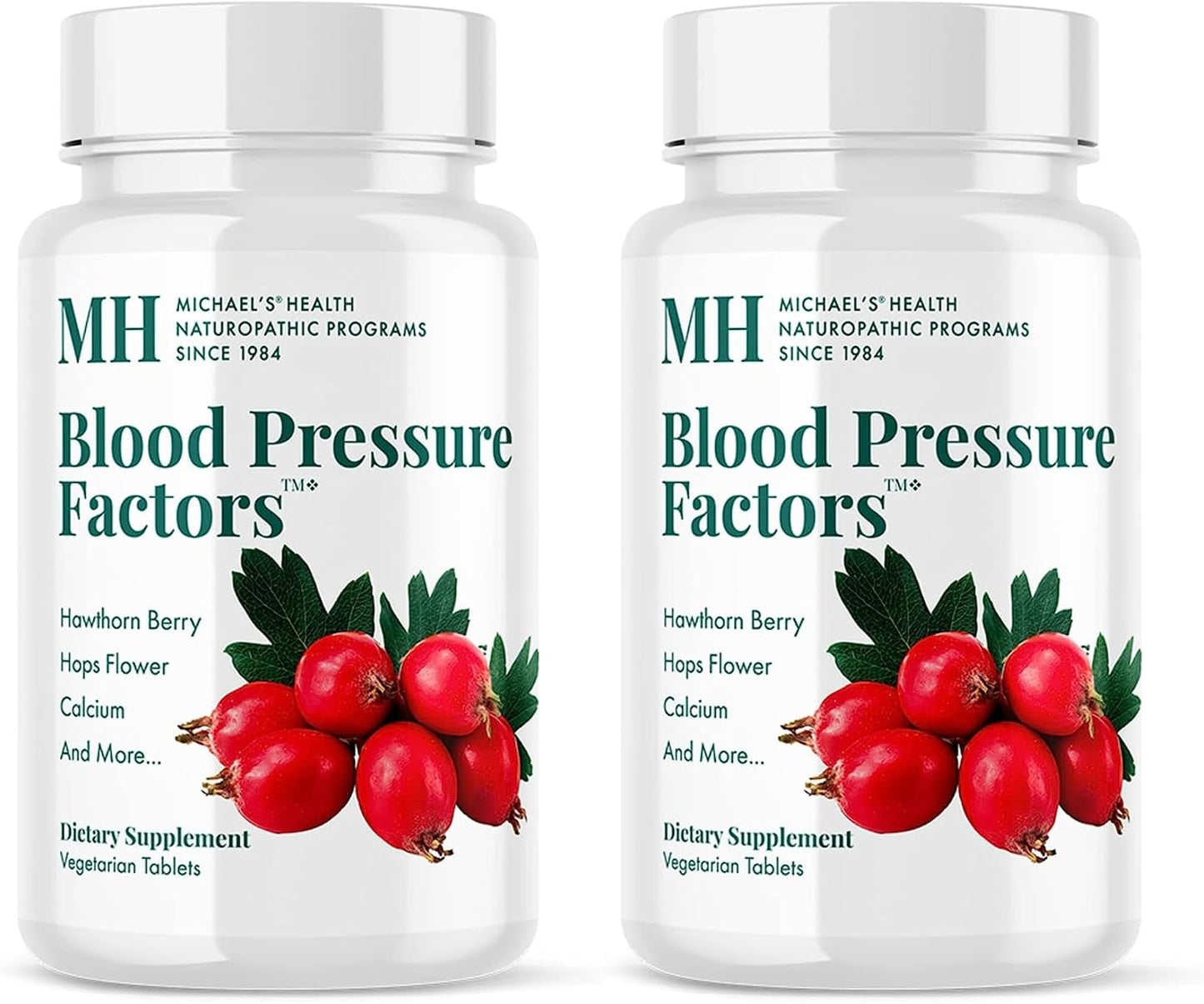 Michael's Health Naturopathic Programmes Blood Pressure Factors - 60 Vegetarian Tablets, Pack of 2 - Contributes to Normal Fluid Balance and Nervous System Function - Kosher - 40 Servings - görsel 1