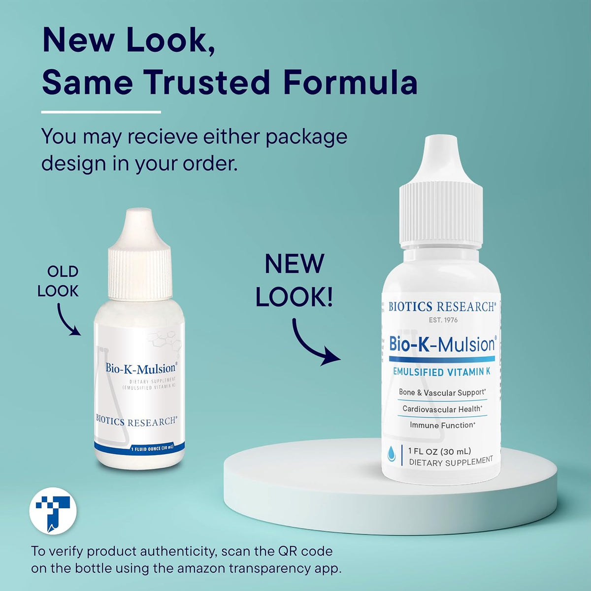 BIOTICS RESEARCH Bio K Mulsion Liquid Vitamin K Drops - 500 mcg per Serving - Vitamin K1 (Phytomenadione) for Adults - Supports Normal Bones & Blood Clotting - 30 ml - görsel 8
