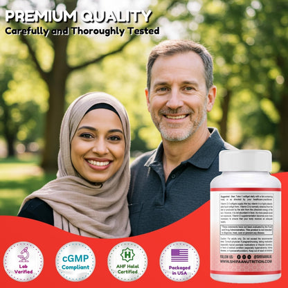 SHIFAA NUTRITION Halal Vitamin D3 5000 IU Softgels - 120 Capsules