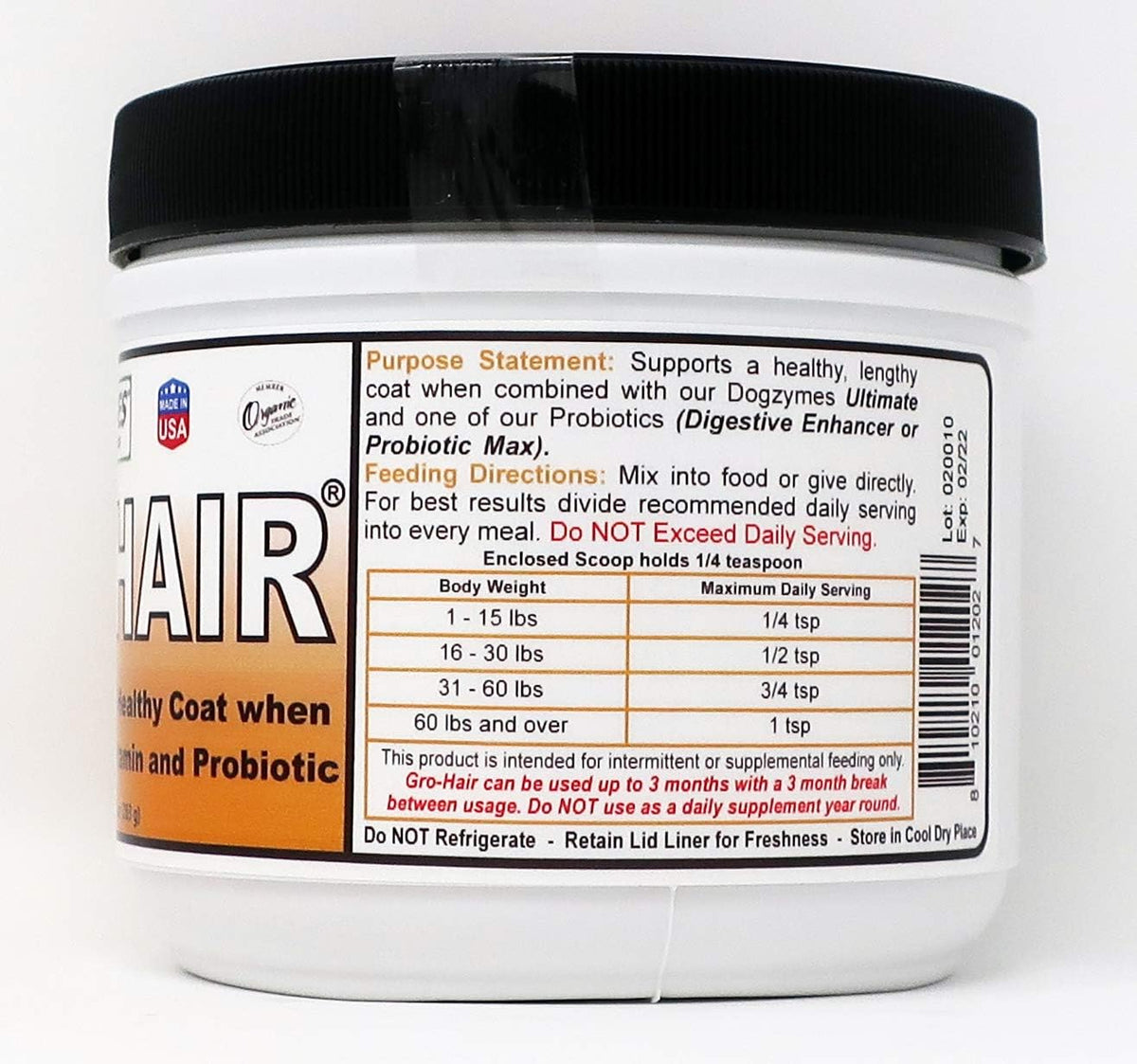 Dogzymes GRO-Hair for Coat Growth and Length - görsel 3