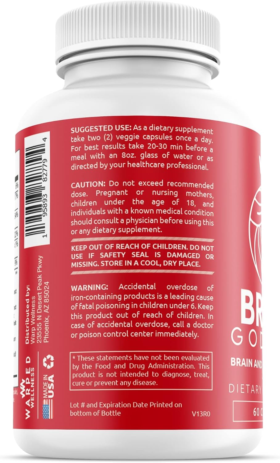 Warped Wellness Brain Goddess | Women's Brain Supplement for Memory and Focus - görsel 8
