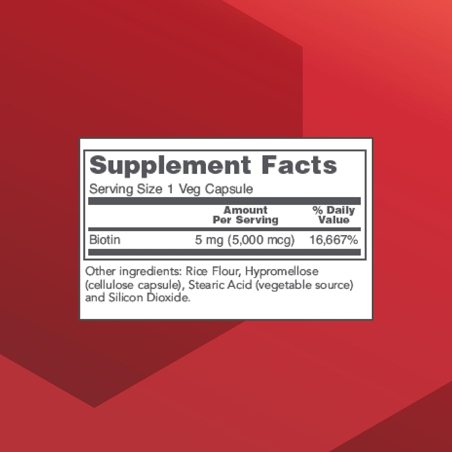 Protocol for Life Balance Biotin 5,000mcg – 90 Vegan Capsules - görsel 2