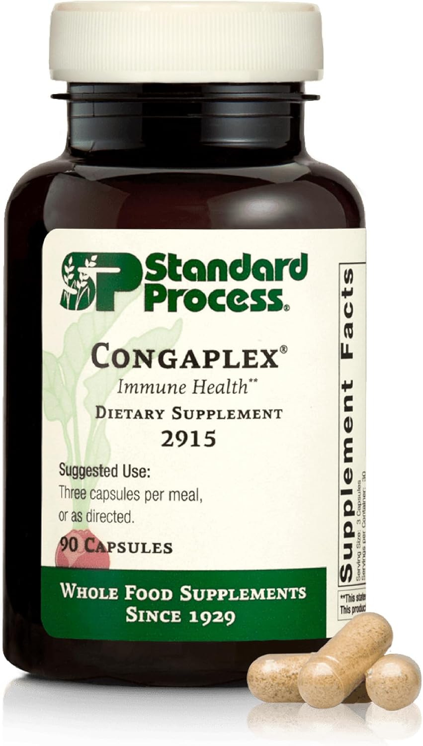 Standard Process Congaplex – Thymus Gland Support Food Supplement with Vitamin C, Vitamin A and Magnesium – 150 Capsules - görsel 8