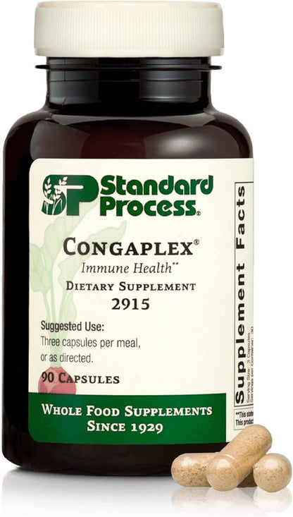 Standard Process Congaplex – Thymus Gland Support Food Supplement with Vitamin C, Vitamin A and Magnesium – 150 Capsules