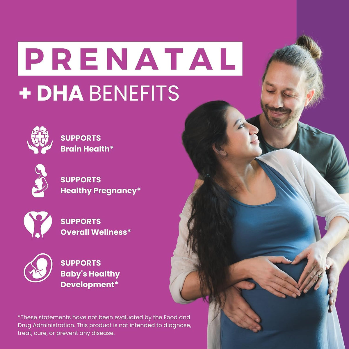 Zaytun Vitamins Halal Prenatal Vitamins + DHA - 60 Softgels (2 Months' Supply) - görsel 3