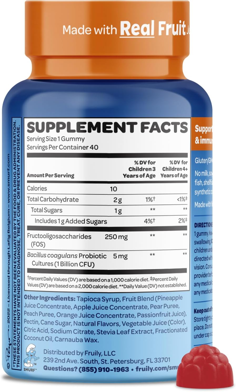 Smurfs Pre and Probiotics for Kids Gummies - görsel 7